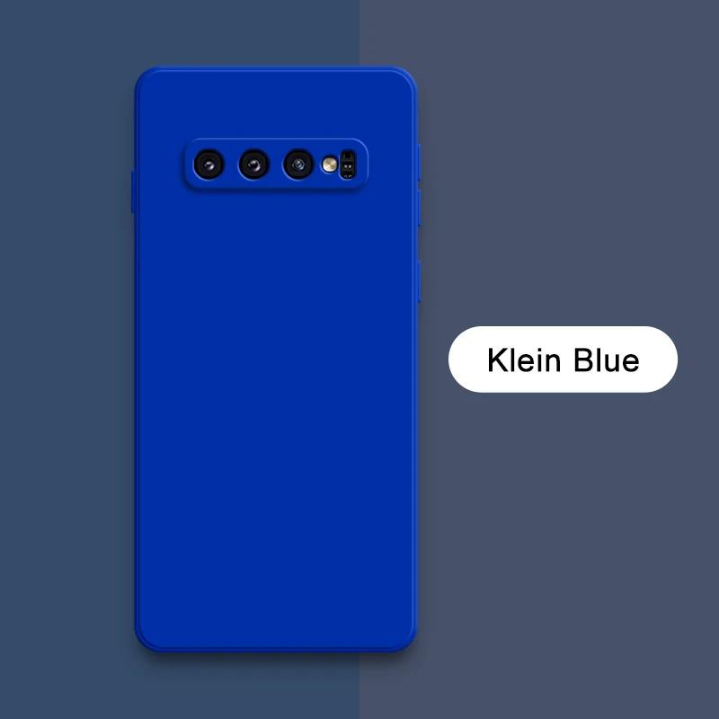Originale Flüssigsilikonhülle für Samsung Galaxy S8 S9 S10 Plus S10E Weiche Candy-Rückseite S8Plus S9Plus S10Plus E Fundas Samsung S10