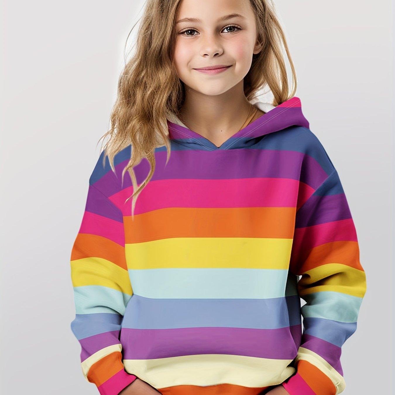 Kinderkleidung Mädchen Hoodies Langarm 3D Niedlicher Hasen-Print Kinder Frühling Herbst Kleidung Lässig Outdoor Stilvolle Mädchenkleidung Oberteile 110