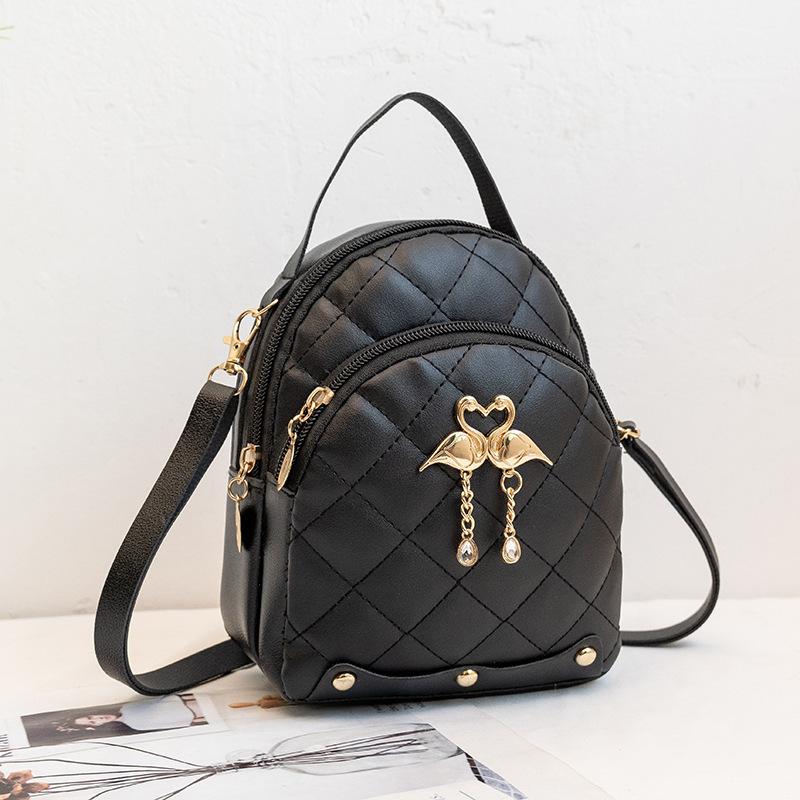 Modischer Rucksack One Piece Lieferung Südostasien Schüler Kleine Schultasche Bestickter Rucksack Neu schwarz