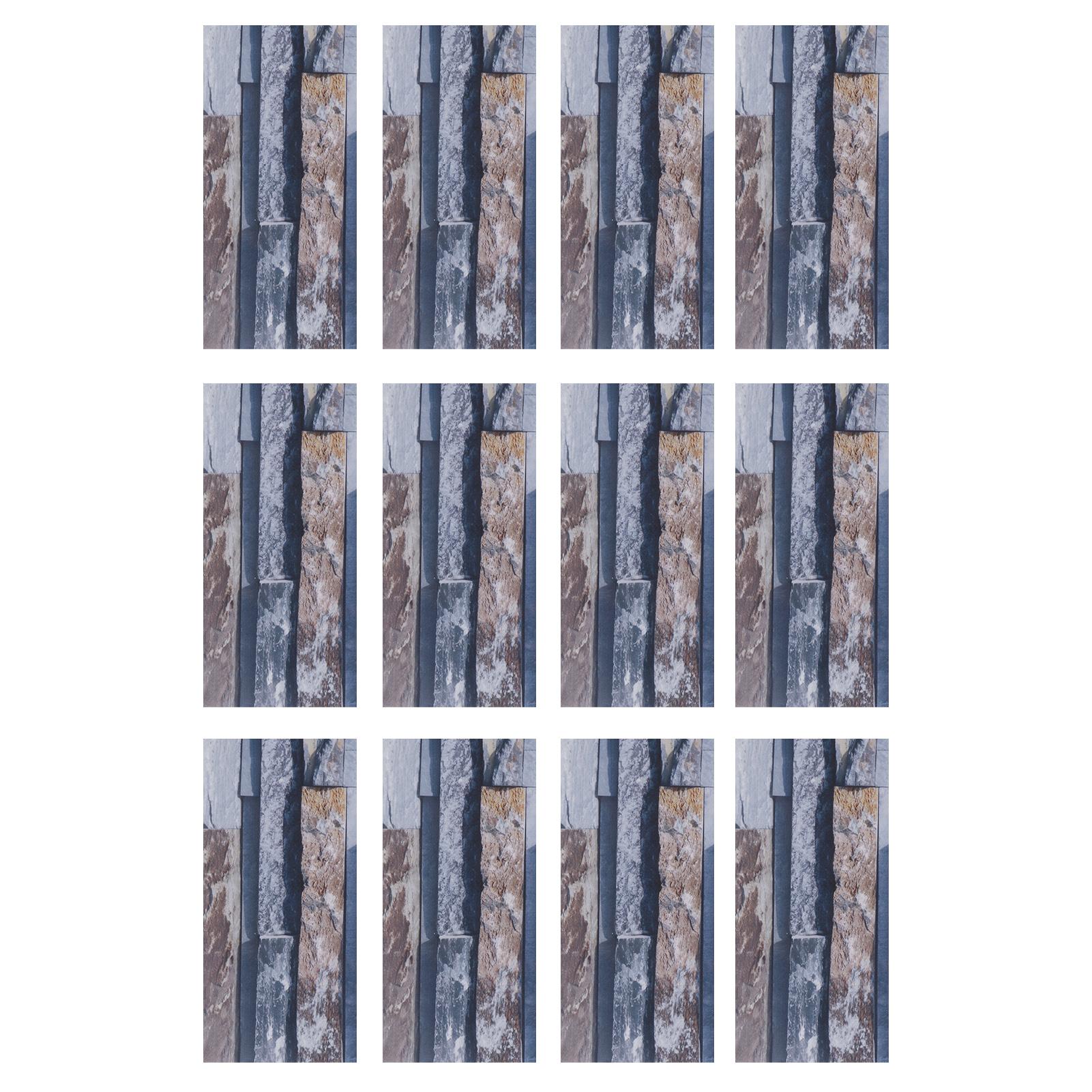 12Pcs Fliesen Aufkleber Wasserdicht PVC Selbstklebende Boden Wand Aufkleber Aufkleber Küche Zubehör(KIT045 )