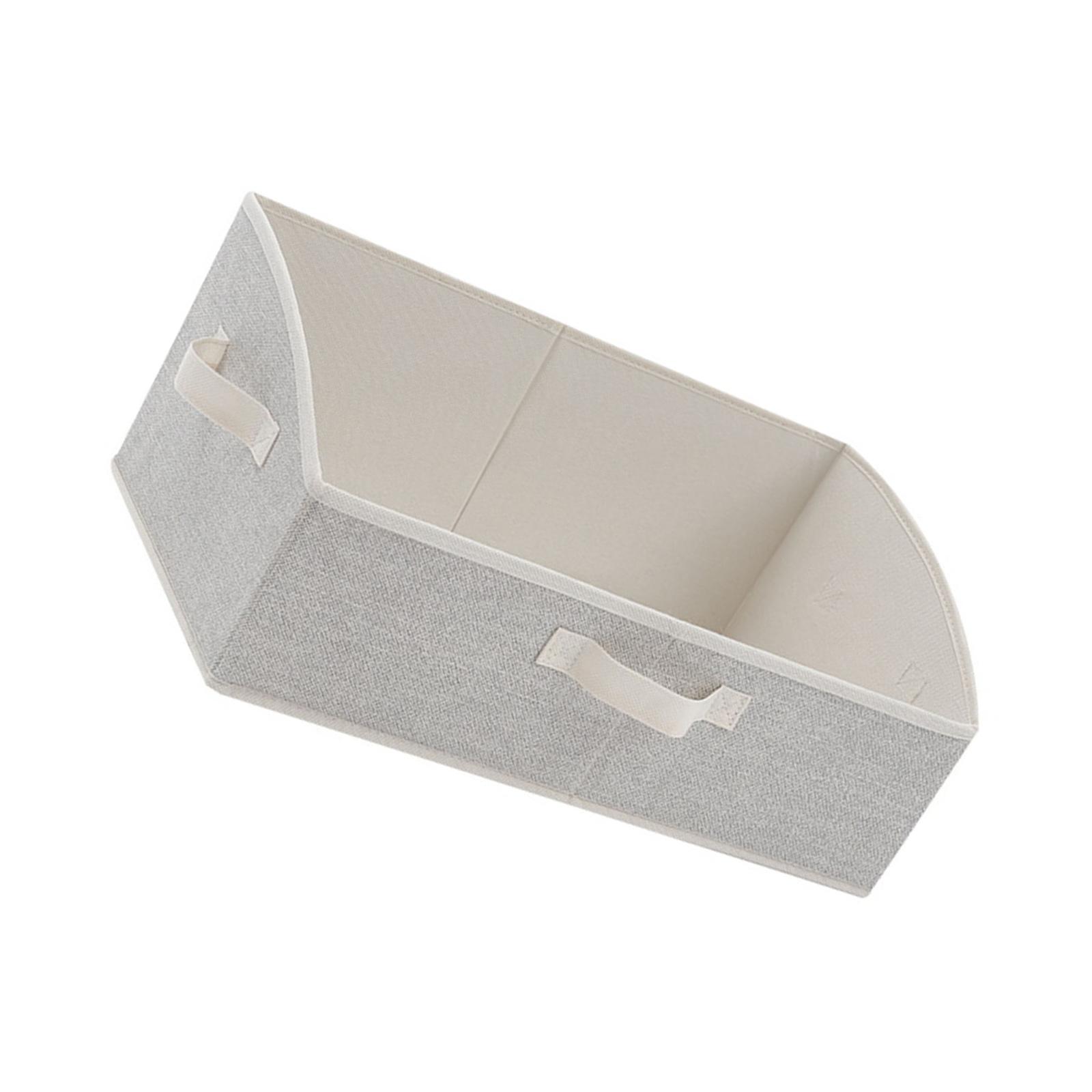 Aufbewahrungsboxen für Schränke für Regale Trapezförmige Aufbewahrungsbox Schrankregal-Organizer für Kleidung Spielzeug Handtuch Buch Babykleidung beige
