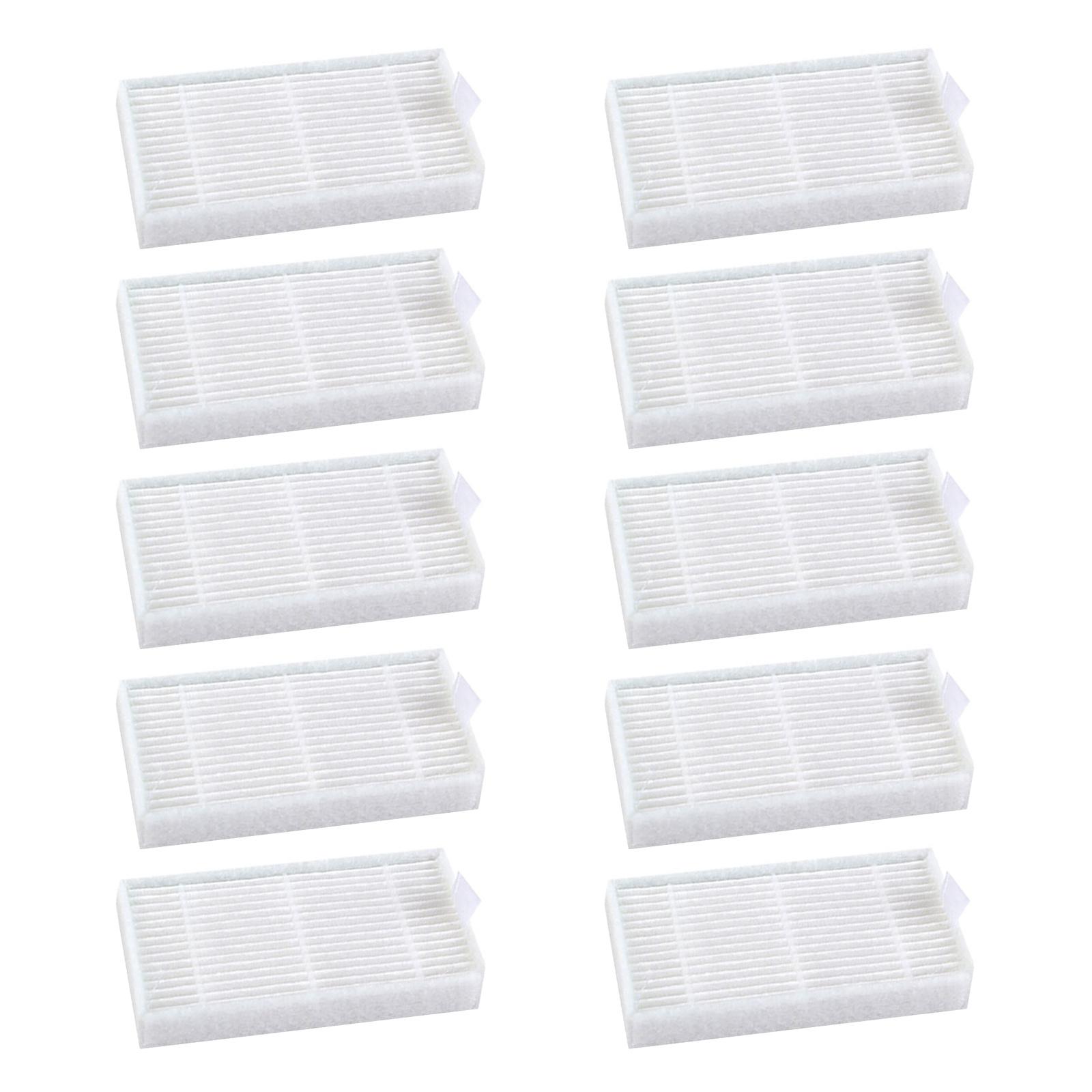 10 Stück HEPA-Filter Ersatz für X3 V3s V5 V5s V5s Pro Roboterstaubsauger Filter Roboter Staubsauger Filter Ersetzen white