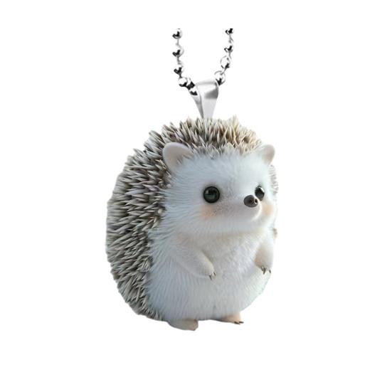 Weihnachtlicher Acryl-Katzen-Autoanhänger mit Umhängeband, süße Katzen-Dekoration, Rucksack-Schlüsselanhänger C