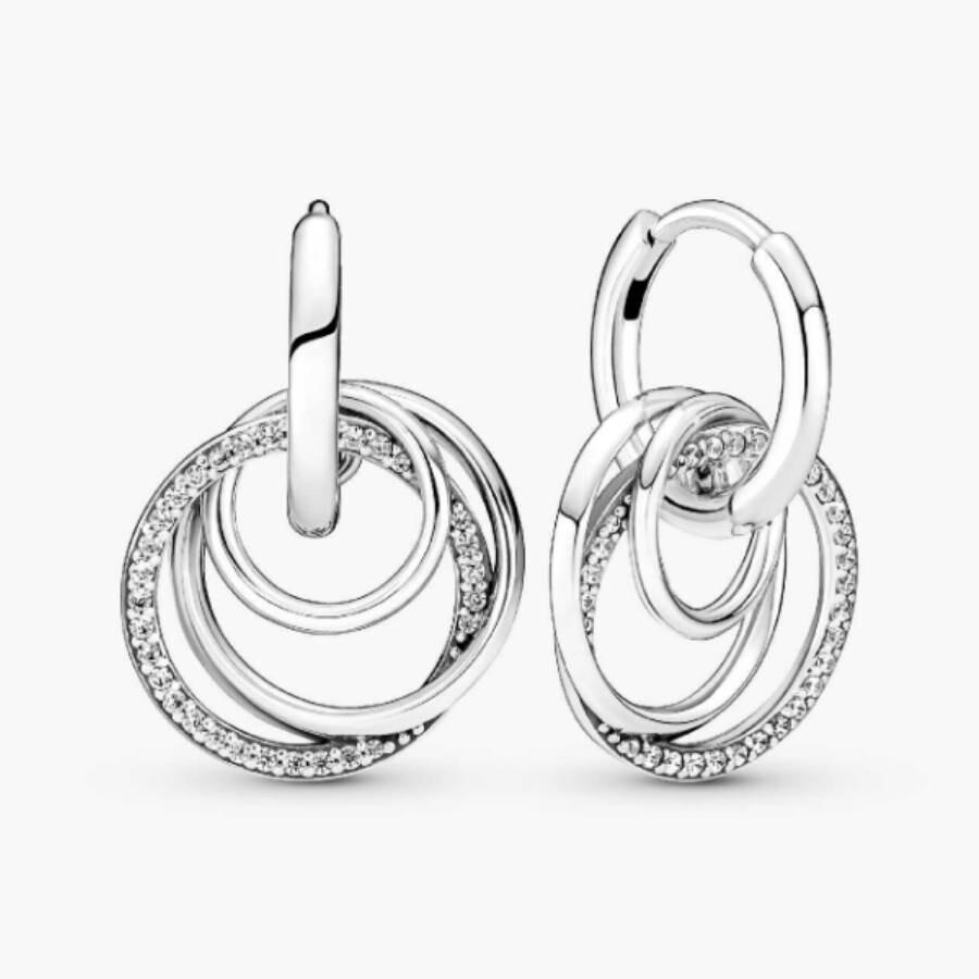 Pandora | Pandora Encircled Sterling Silber Creolen