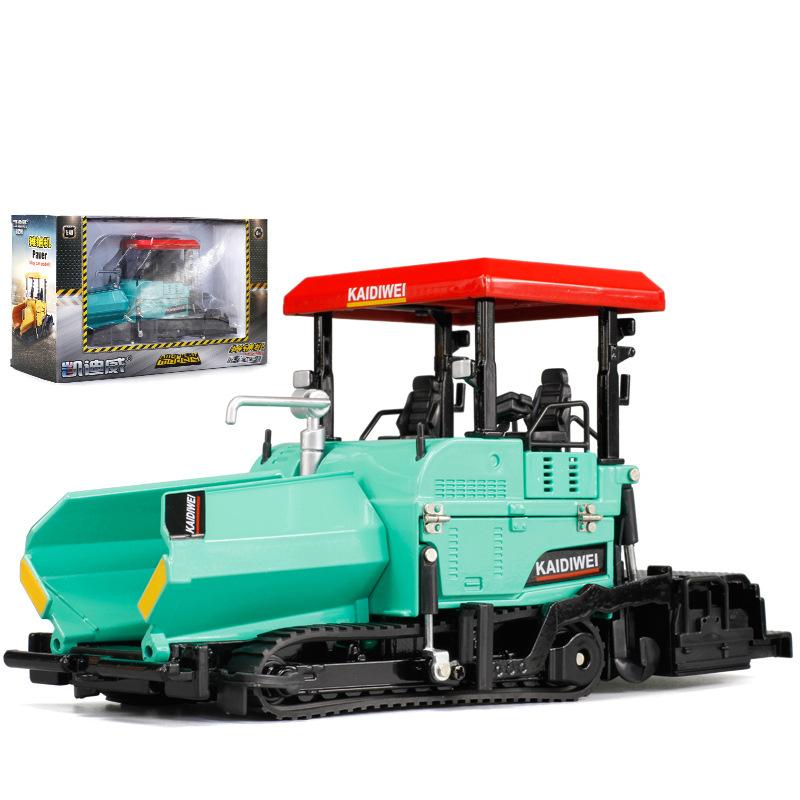 1/40 Maßstab Legierung Druckguss Fertiger Pflaster Asphalt Straßenbau Fahrzeug Spielzeug Engineering Fahrzeug Modell Dekoration Kinderspielzeug 1/40-Size:19*10.5*7.5cm blau