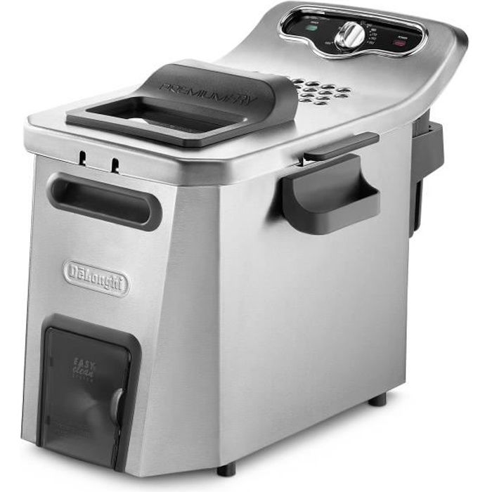 DELONGHI F44532CZ PremiumFry halbprofessionelle elektrische Fritteuse – Edelstahl