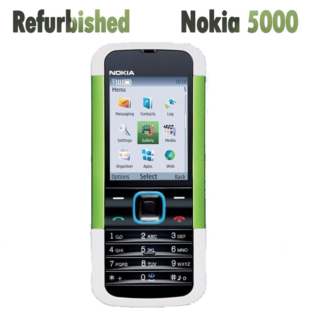 Generalüberholtes Nokia Original Nokia 5000 Feature Phone Mobiltelefon mit 1 SIM Simple set violett