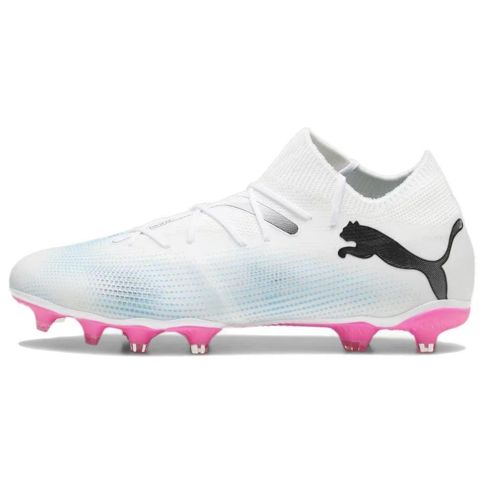 Puma Future 7 Match Fg/Ag Unisex Puma Weiß-Puma Schwarz-Giftiges Pink 107715-01 EU 39