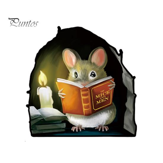 Weihnachtsmaus-Wandloch-Aufkleber, Maus-Lesebuch-Wand-3D-Aufkleber, lustiger, bezaubernder Wand-Eckaufkleber, Kinderzimmer, Kinderzimmer, Weihnachtsdekoration 1pc