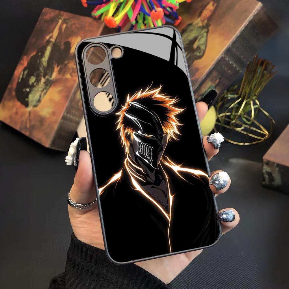 Japan B-Bleachs K-Kurosaki Ichigo Handyhülle Für Samsung Galaxy S26 S25 S24 S23 S22 S20 S21 Ultra Plus Fe Farbig Silberne Hülle Galaxy S22 Ultra 5G