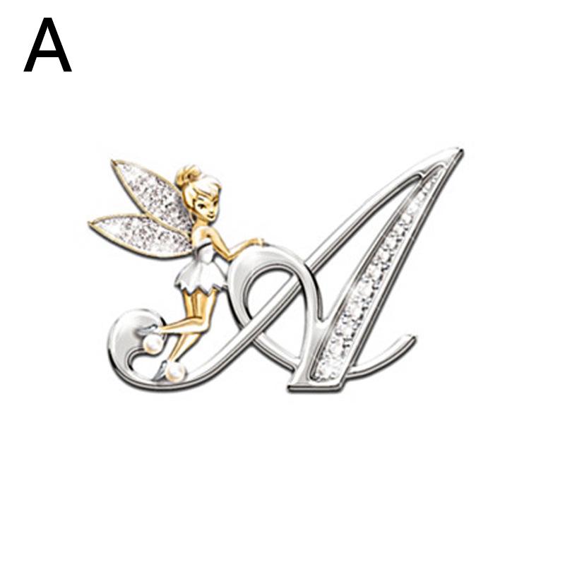 1PC Mode Broschen Alphabet AZ Corsage Handgemachtes Geschenk Exquisite Schmuck Zubehör