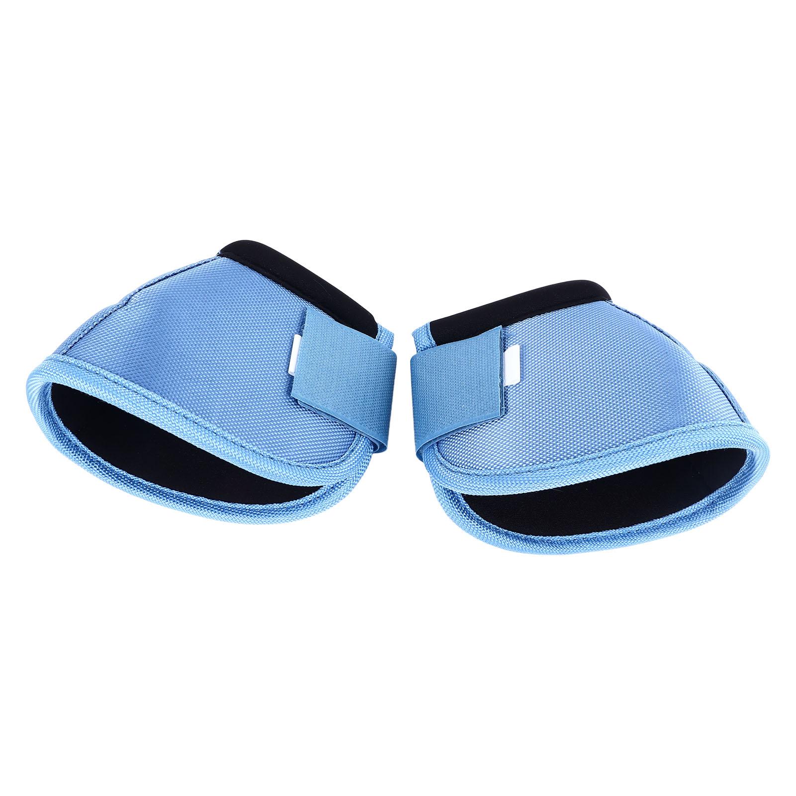 Hufglocken für Pferde, Oxford-Stoff, verschleißfest, bequem, atmungsaktiv, Hufschutzstiefel für Pferde M blau