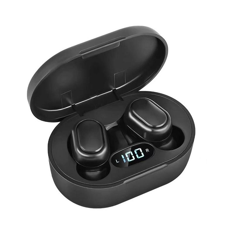 TWS E7S Bluetooth Kopfhörer Drahtlose Ohrhörer Für Xiaomi Redmi Noise Cancelling Headsets Mit Mikrofon Freihändige Kopfhörer schwarz