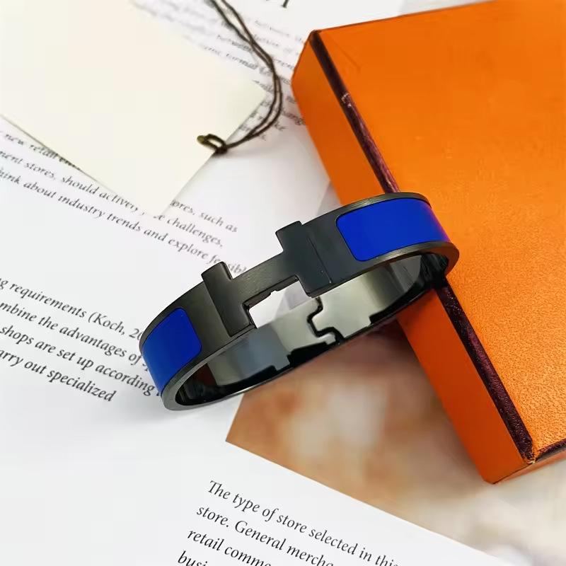 2026 Modetrend 12 mm Breite Farbe Schwarz Wu Armband Farbe Partnerarmband Schmuck Tragbare Accessoires 19CM