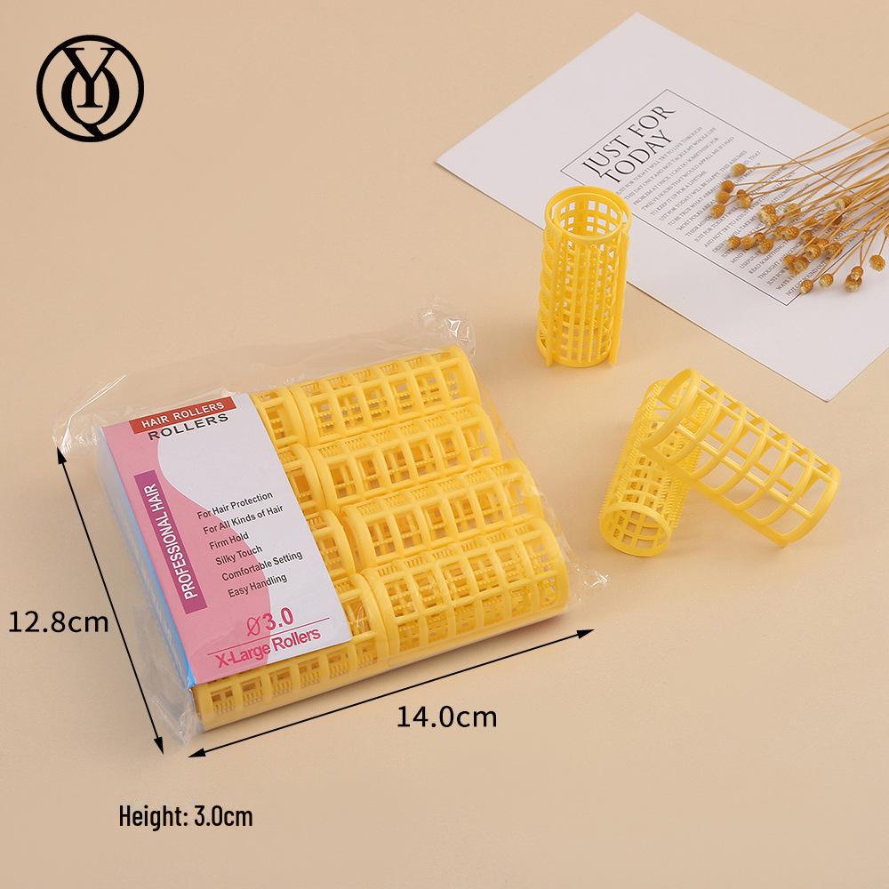 Haarfreundlicher Air Bangs Lockenwickler: Hohlwellen-Tool für perfekte Ponys und birnenförmige Locken 3.0 with Teeth (8 pieces)