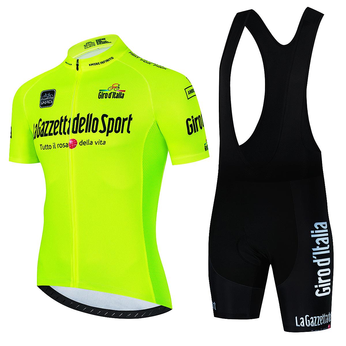 Italien-Rundfahrt Fahrradbekleidung Radtrikot-Sets Sommer Rennrad Kurzarm Radbekleidung Herren MTB Trikot Set Sportbekleidung M