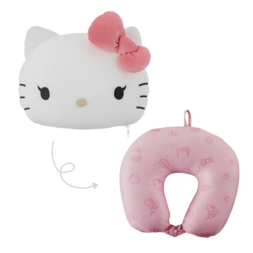 BLACKPINK JISOO X HELLO KITTY Offizielle Kollaborationsartikel Multi-Optionen-Set | Limitierte Edition K-POP Merchandise Cushion / Neck Pillow