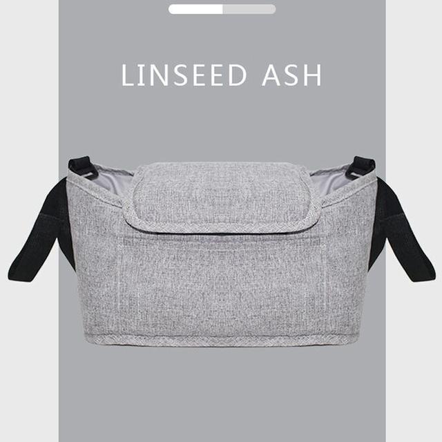 Baby Kinderwagen Tasche Mumie Organizer Windel Tasche Kinderwagen Wagen Flasche Tasse Halter Lagerung Tasche Kinderwagen Neugeborenen Trolley Zubehör graue