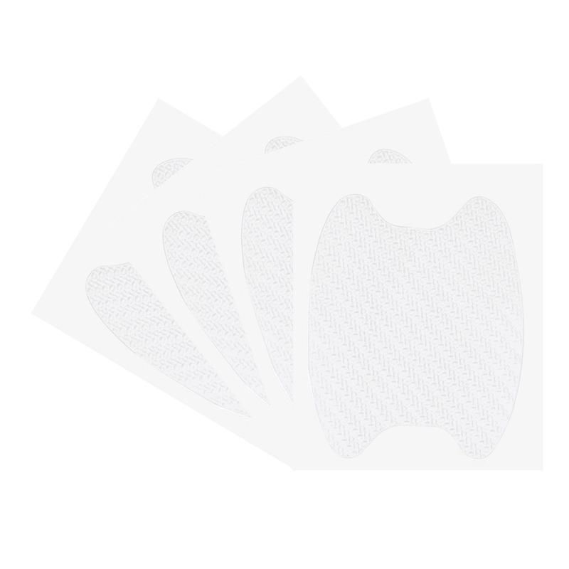 4 Teile/satz Auto Styling Leisten Aufkleber Auto Tür Aufkleber Carbon Faser Kratzer Beständig Abdeckung Auto Griff Schutz Film Teile 4PCS weiß