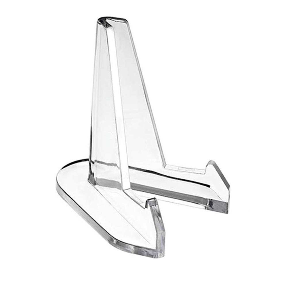Acryl-Display-Ständer Klare Kunststoff-Staffeleien Stabile Platten Ständer Münzen Halter