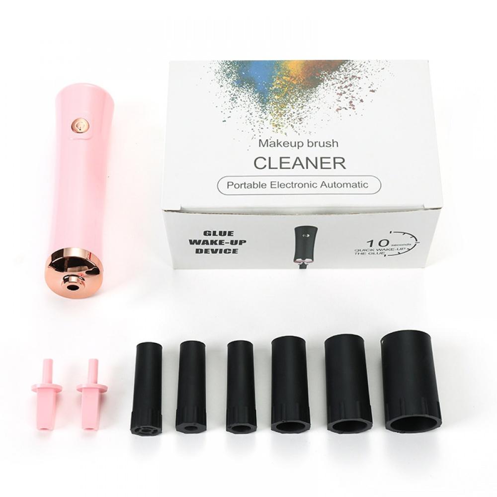 Elektrischer Nagellack-Shaker, Kleber-Shaker für Wimpernverlängerungen, Wimpern-Lack-Shaker, elektrischer Shaker, zeitsparendes, freihändiges Werkzeug, Kleber-Nagellack rosa