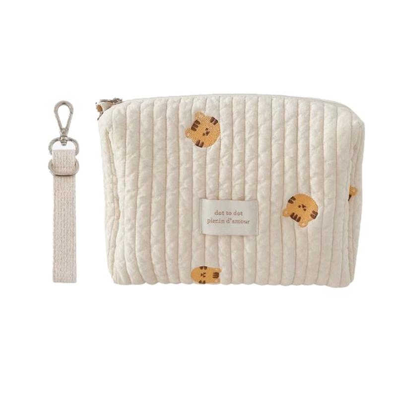 Wickeltasche Baby Kinderwagen Kinderwagen Taschen Organizer Bär Stickerei Multifunktionale Windel Stillen Mama Reise Make-up Beutel