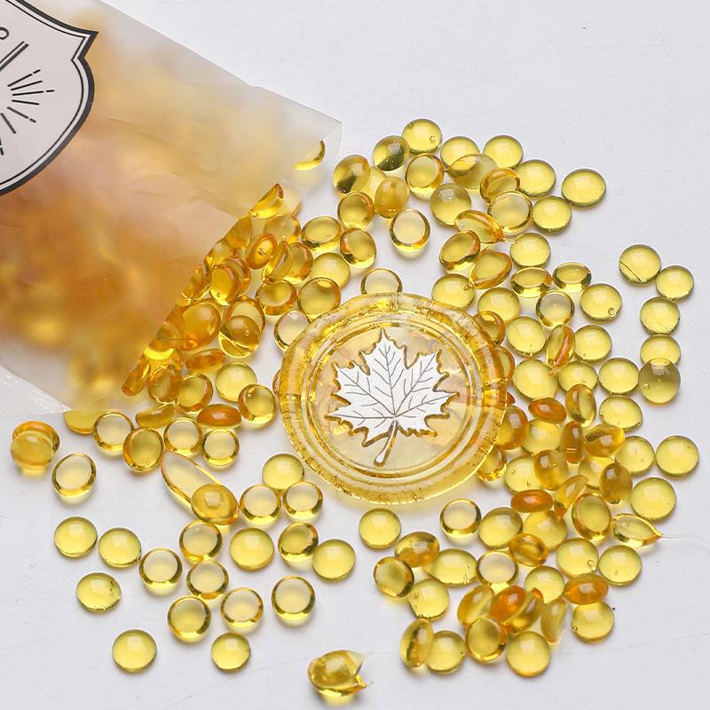 100 Stück transparente Siegelkleberperlen für Wachssiegel, Lack, Wachssiegelung, Hochzeitsdekoration, Geschenkumschlag, Bastelbedarf HCL025 gold