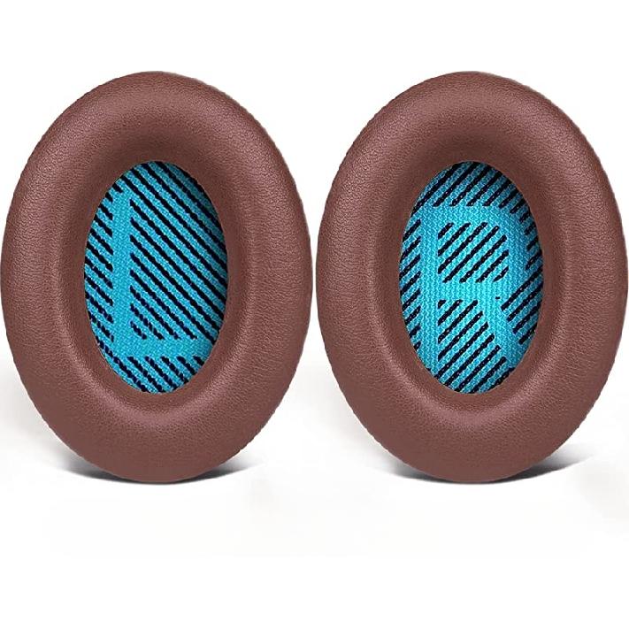 Professionelle Ohrpolster für Bose-Kopfhörer, Ersatz-Ohrpolster für Bose QuietComfort 15 QC15 QC25 QC2 QC35/Ae2 Ae2i Ae2w kaffeebraun