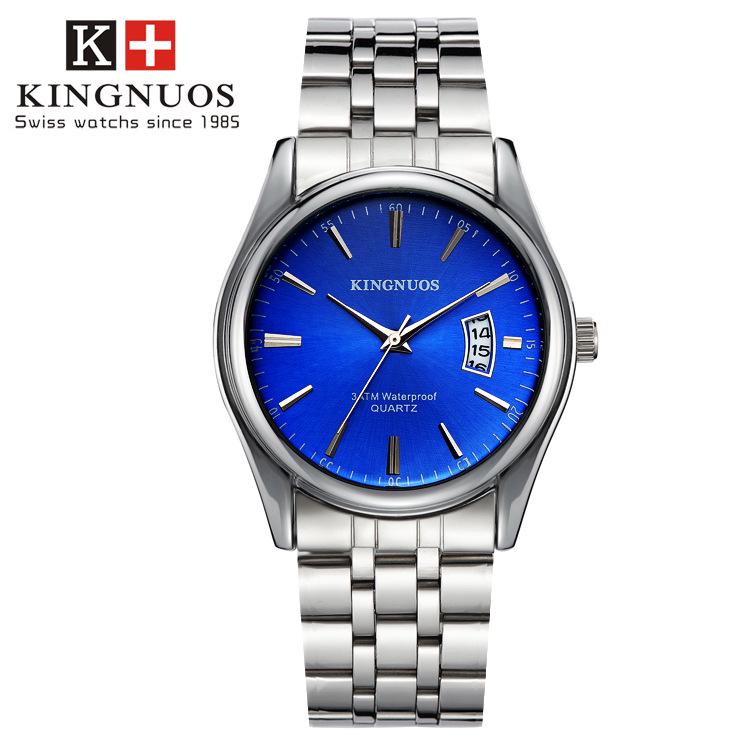 Herren Quarz Casual Armbanduhr 2024 Top Marke Luxus Herren Uhr wasserdicht Datum Uhr Sport Uhren blau