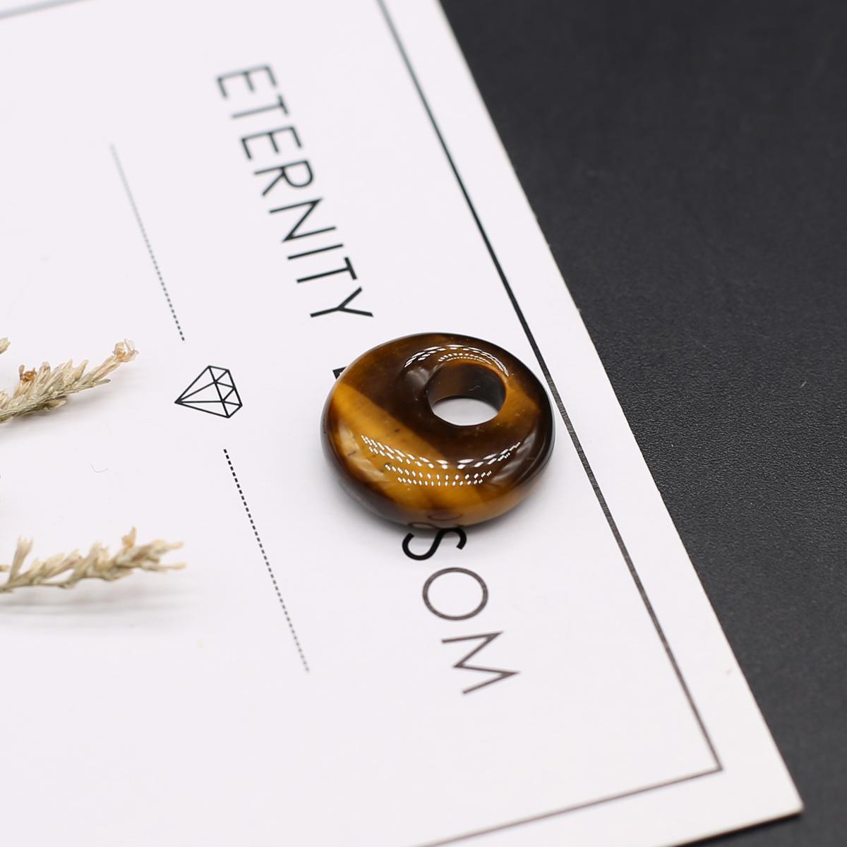 3 Stück Natursteinperlen Schräglochperlen für Schmuckherstellung DIY Halskette Armband Ohrringe Zubehör 3pcs/18mm