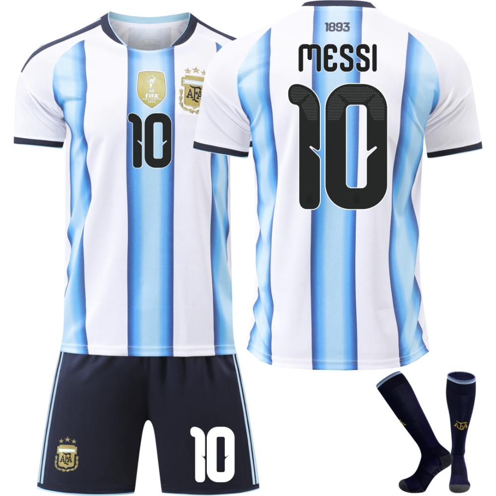 2026 FIFA Fussball-Weltmeisterschaft Argentinien Fussballtrikot für Kinder und Erwachsene MESSI #10 XXXL
