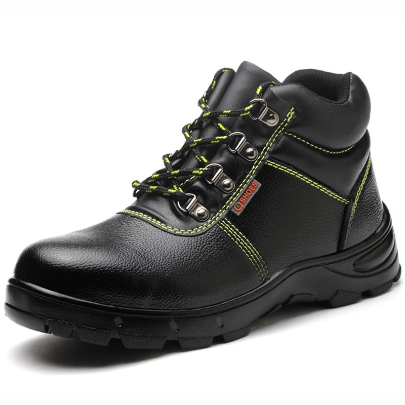 Mode Herren Sicherheitsschuhe Lederstiefel Durchstichsichere Arbeitsschuhe Stahlkappenschuhe Sicherheitsschuhe Industrieschuhe Winterstiefel Unzerstörbar 40