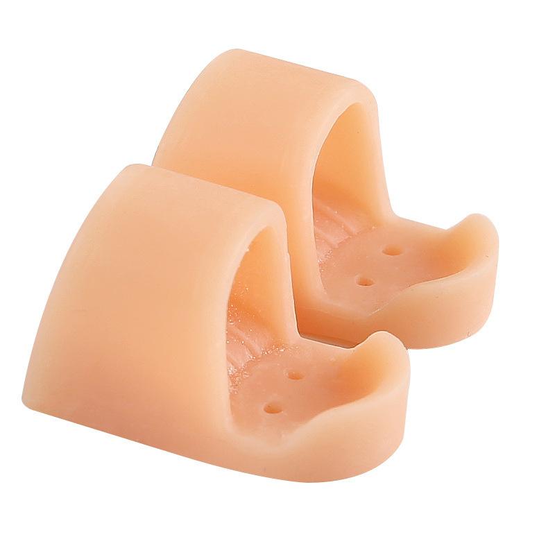 Zehentrenner-Korrektor SEBS Zehenpolster-Glätteisen Fußpflege-Tool Neu 2 Pairs skin Color