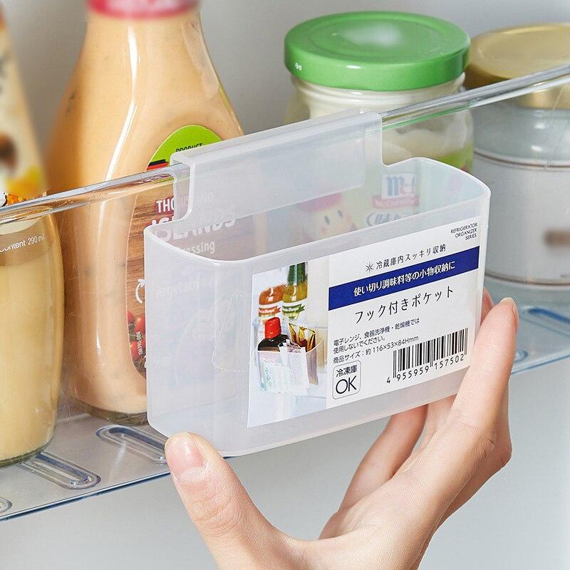 Aufbewahrungsbox Aufbewahrungshalter Küchenorganizer Kühlschrank Lagerregal Kühlschrank Gefrierschrank Regalhalter Gewürzbeutel Behälter Boxen