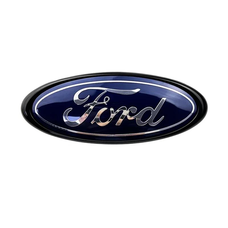 Neuer Autoaufkleber 2026 14,6x5,7cm Emblem Auto Frontabdeckung Kühlergrill Abzeichen für Ford Kuga Focus Ranger Mustang Mondeo Fiesta Explorer Tr