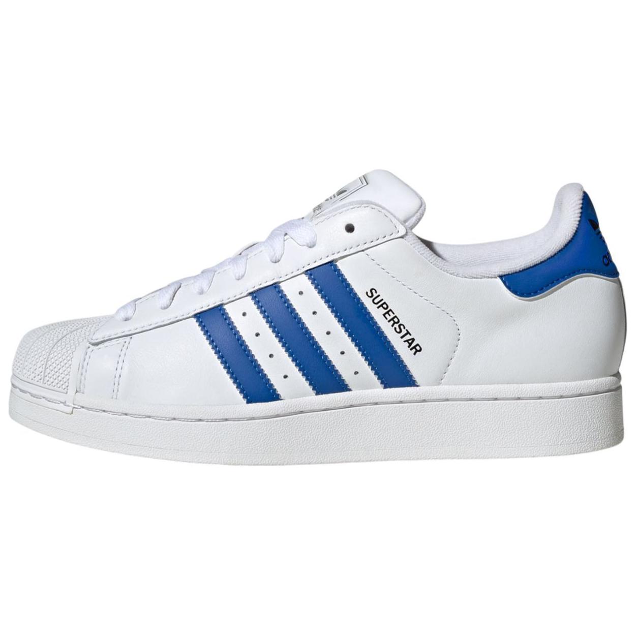 adidas Superstar 2 Weiß Blau Herren Sneaker Wolkenweiß Core-Schwarz JQ4729 42