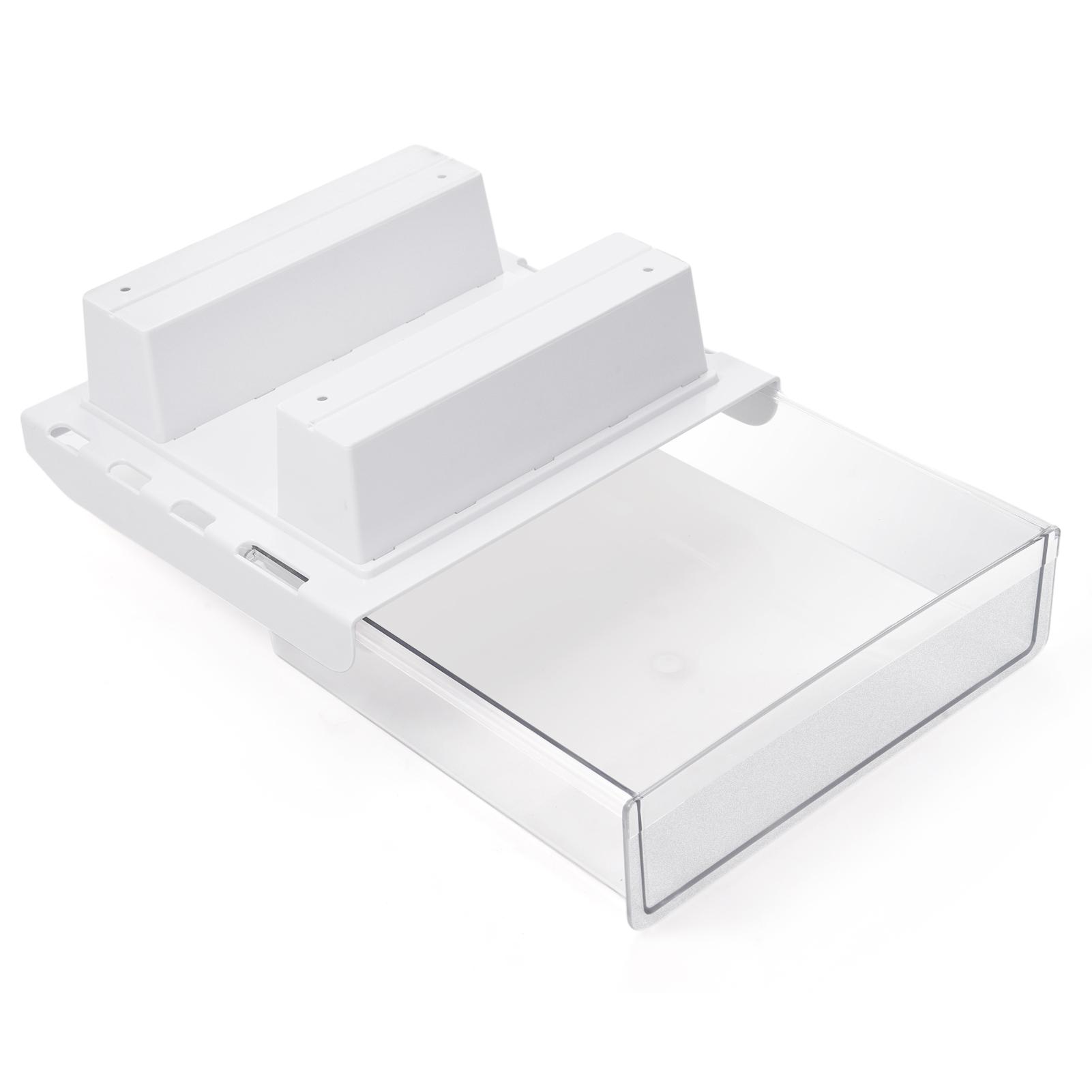 Bisofice Schublade unter dem Schreibtisch, versteckte Aufbewahrungsbox, Schreibtisch-Organizer, transparentes Tablett, geeignet für den Schreibtisch transparent