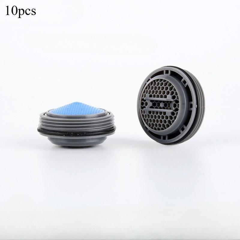 10 Stück Wassersparstrahlregler aus Porzellan für Badezimmer, Wasserhahn, Bubbler-Auslauf, Netz, weiche Blumen, Wassermund, Blumen, um Spritzer zu verhindern 10pcs