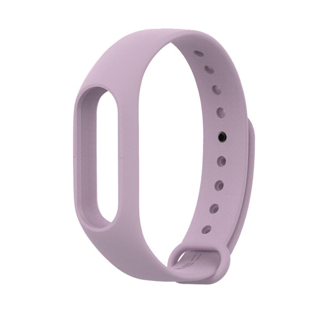 Für Mi Band 3 4 5Strap Armband Silikon Armband Armband Armband Smart mi band3 Handgelenk Gurt für Xiaomi Mi band5 4 3 Strap for Mi Band 3 4 licht lila