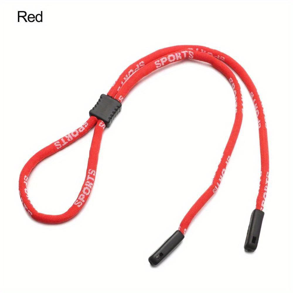 Rutschfestes Sonnenbrillenband Nackenband Outdoor Sportbrillen Kordel Damen Herren Brillen Lanyard Brillen Zubehör rot
