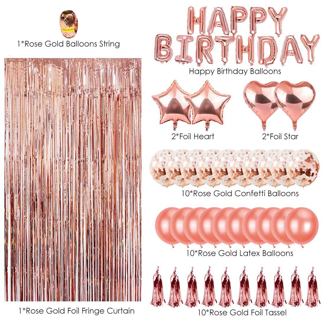 Rose Gold Ballon Konfetti Ballon Folie Herz Geburtstag Party Hochzeit Ballon Dekoration Geschenk Baby Dusche Braut Dusche Festival Hochzeit Dekoration rosa