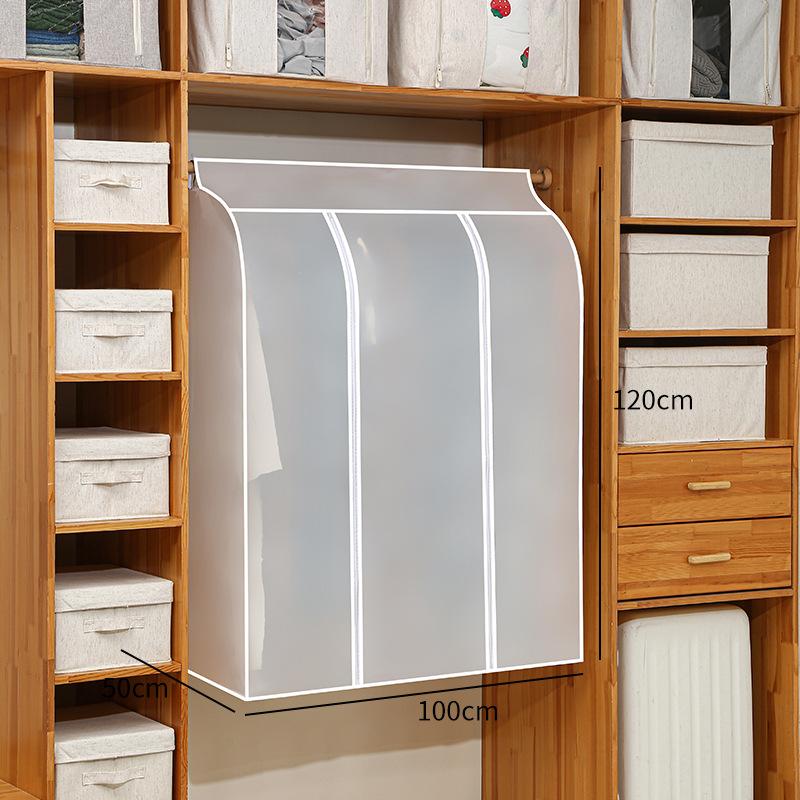 3D-Reißverschluss für Kleidung, Staubschutz, Kleidungsaufbewahrung, Kleiderschrank, Anzughülle, Startseite, Organizer, Taschen, Kleid, Anzüge, Kleidersäcke für Kleidung 50CM x 100CM x 120CM