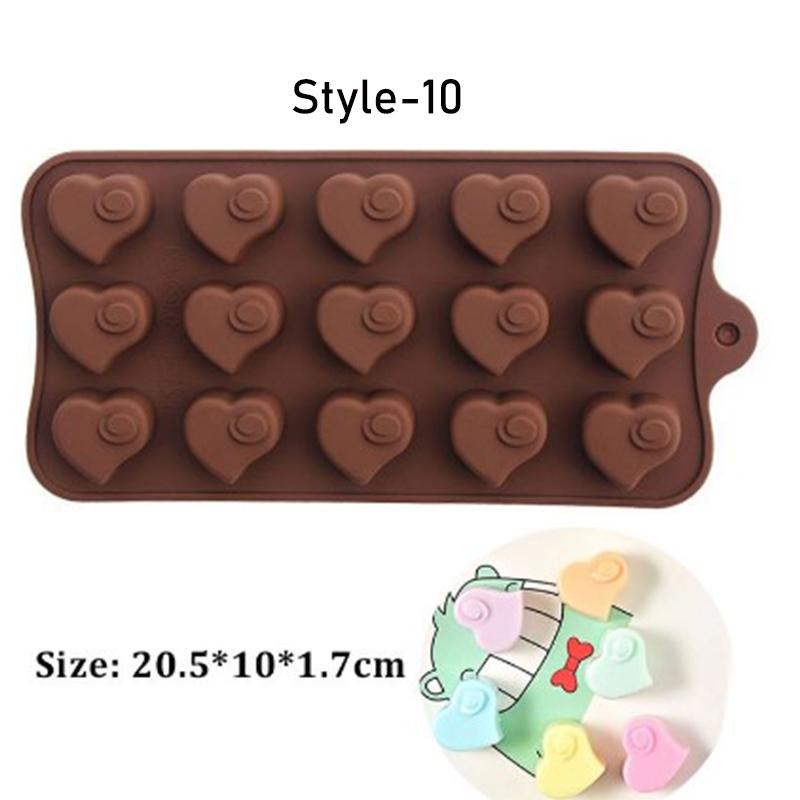 Mode Obst 3D Eis Harz Form Tier Form Jelly Pudding Kuchen Backen Werkzeug Gummibärchen Süßigkeiten Silikon Formen DIY Schokolade Heart 2