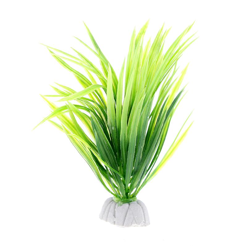 Ornament Künstliche Grüne Pflanze Gras Aquarium Aquarium Gefälschte Kunststoff Dekor grün