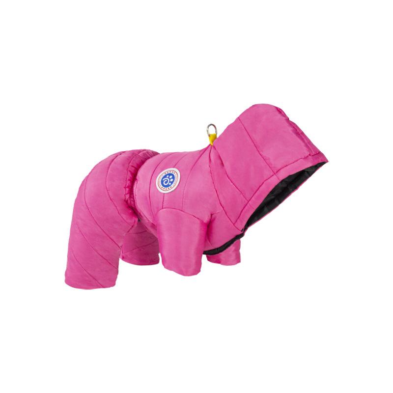 Wasserdichter Winterhunde Mantel Haustier Kleidung Welpen Kleidung Weste Warme Hunde Kleidung M rose rot