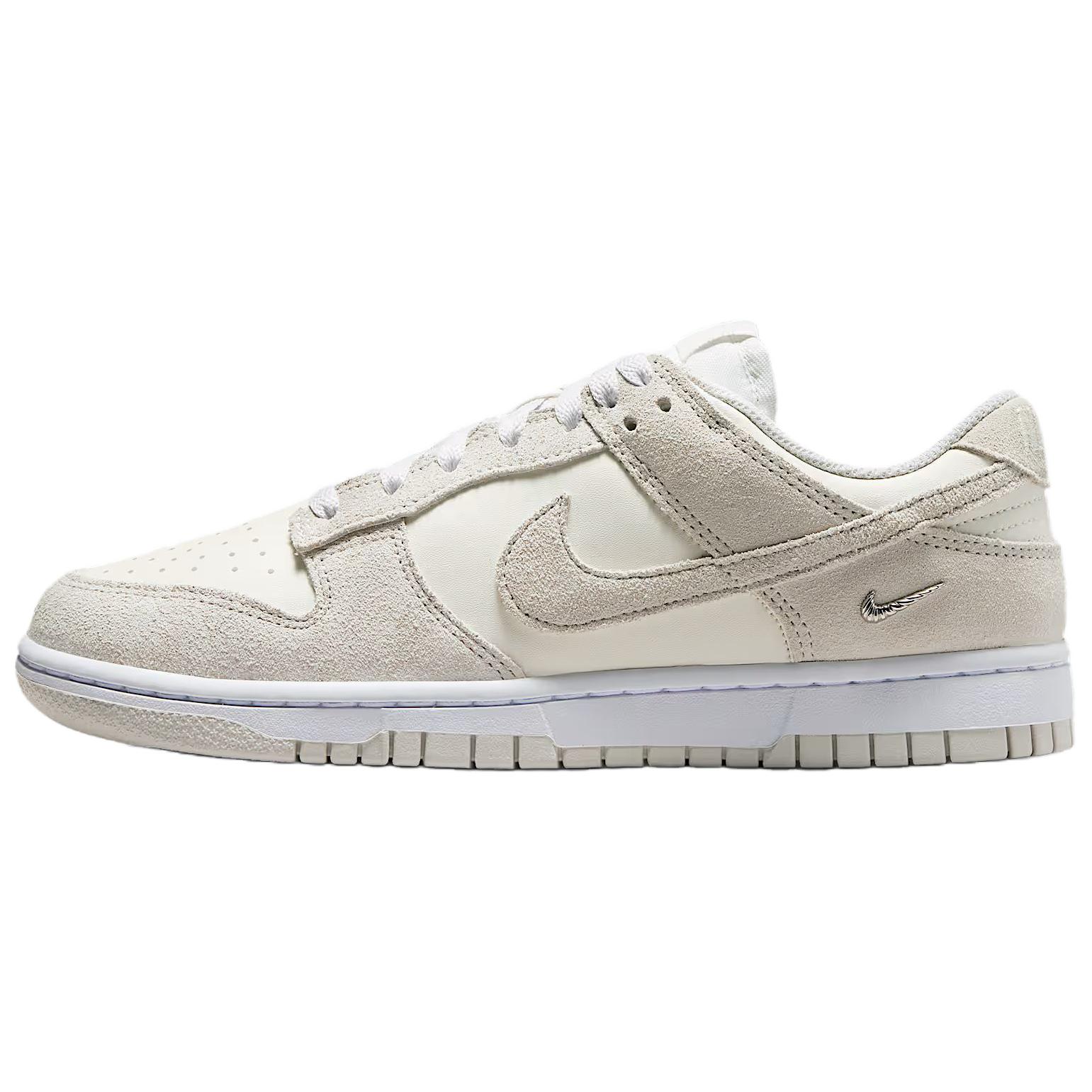 Nike Dunk Wildleder Niedrige Sneaker Damen Beige Grau IO4244105 EU 38.5