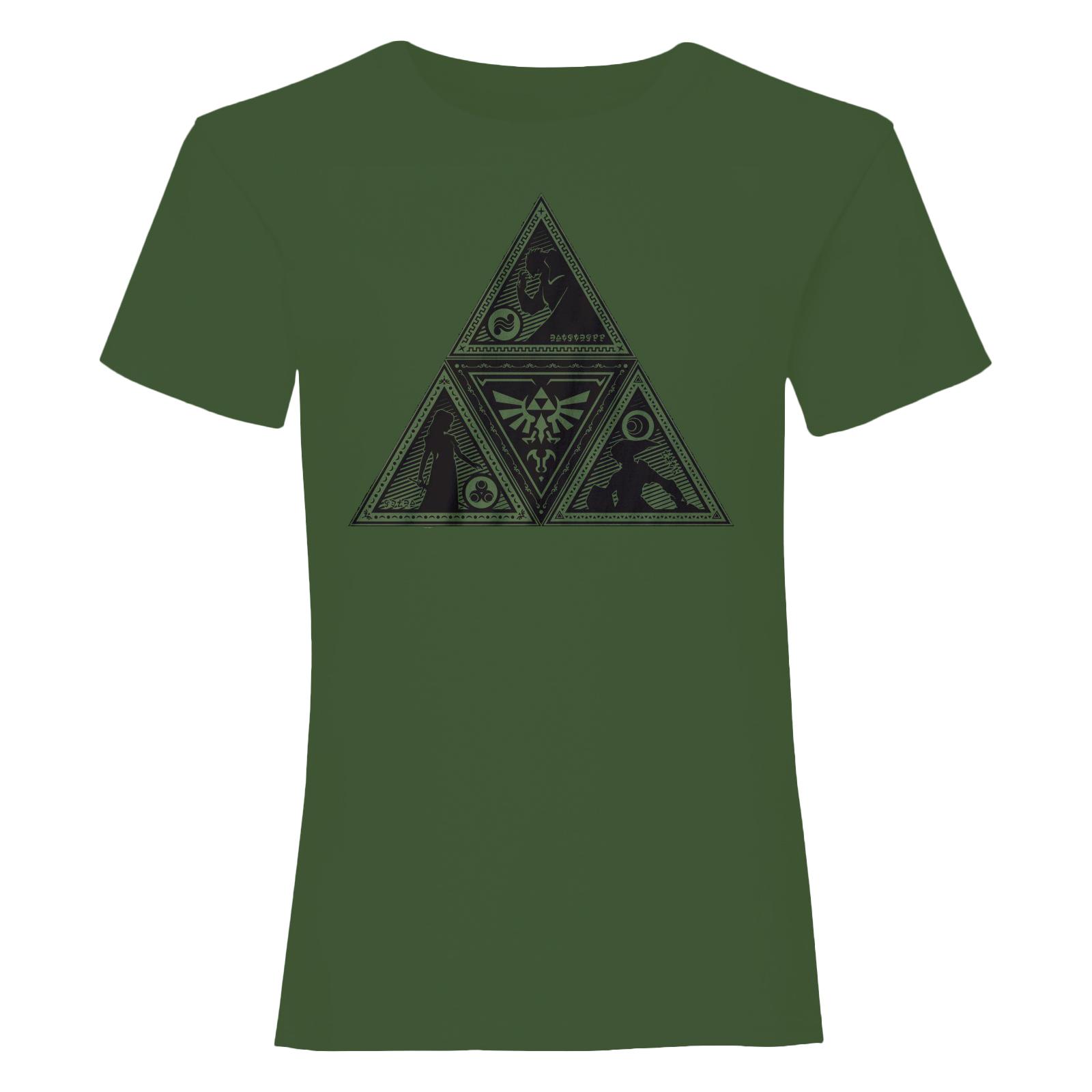 Nintendo Unisex Adult Triforce Legende von Zelda T-Shirt XL grün