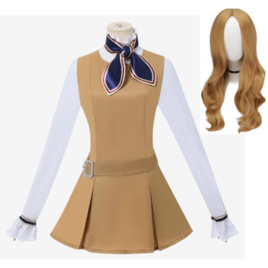 MEGAN Cosplay-Kleid für Kinder, Mädchen und Frauen, KI-Puppen-Roboter, Megan-Kleider-Uniform, MEGAN Cosplay-Kostüm für Mädchen und Erwachsene, Halloween-Kostüm L weiß