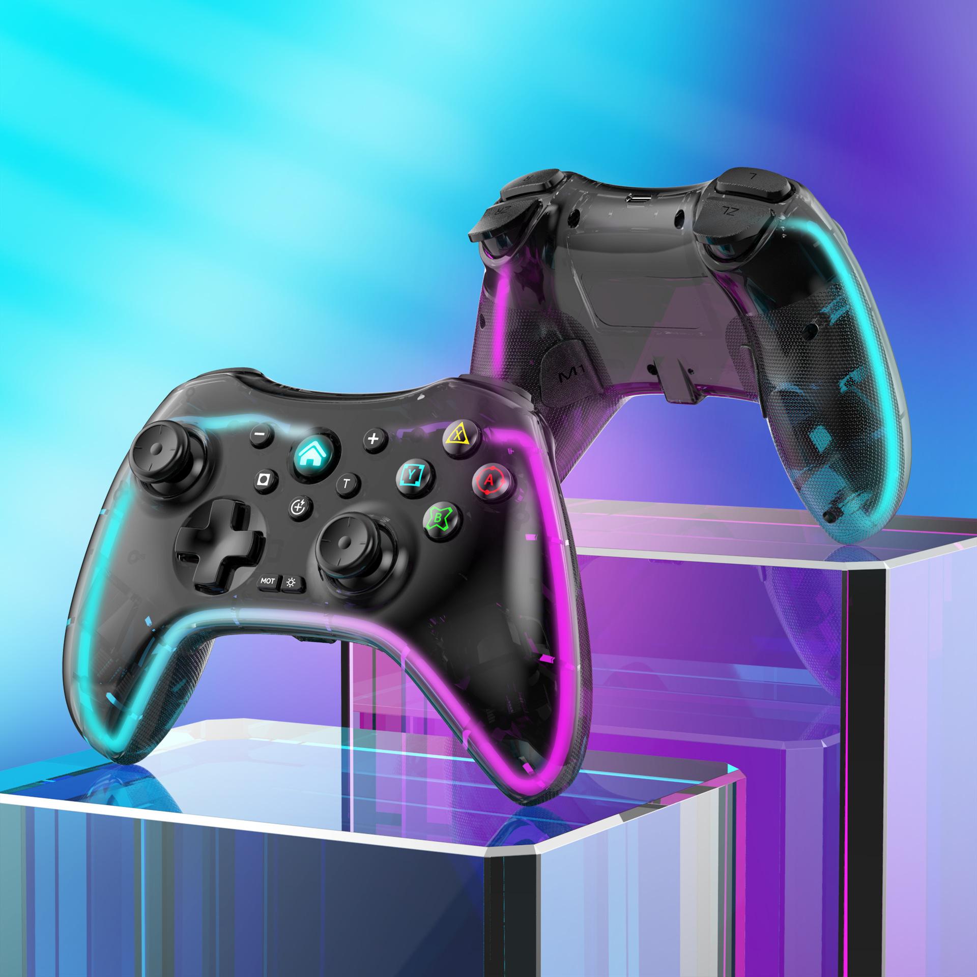 Videospiel-Gamepads RGB Wireless Pro Controller kompatibel mit Nintendo Switch/Switch Lite/Switch OLED/Android/IOS/Windows PC/Mobile