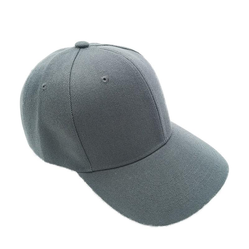 Unisex-Hut, einfarbig, gebogen, Sonnenblende, Hut für den Außenbereich, staubdicht, Baseballkappe, einfarbig, modisch, verstellbar, Freizeitkappen für Männer und Frauen dunkelgraue